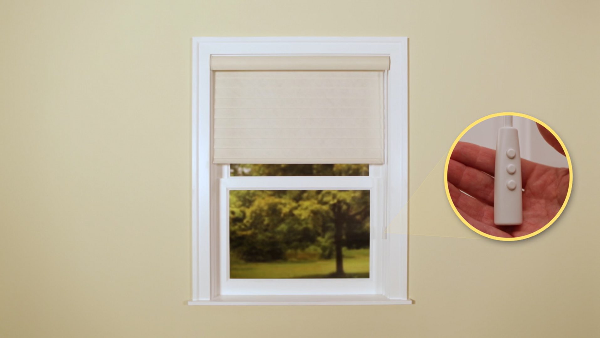 Window curtain with remote control